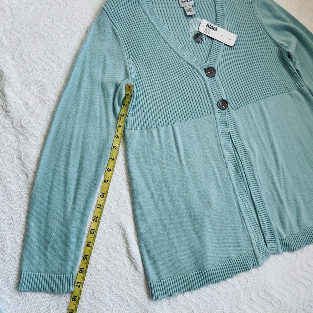 Chico’s Aqua Sky Sweater Set – Large (Chico’s size 2) - Picture 2 of 7